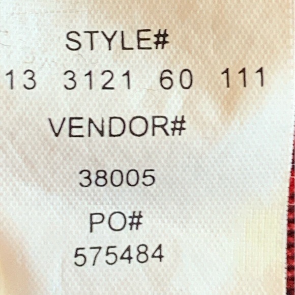 Vintage STONEBRIDGE Red & Black Plaid Woman’s Button-Up Shirt Velvet Trim Large - Picture 9 of 9